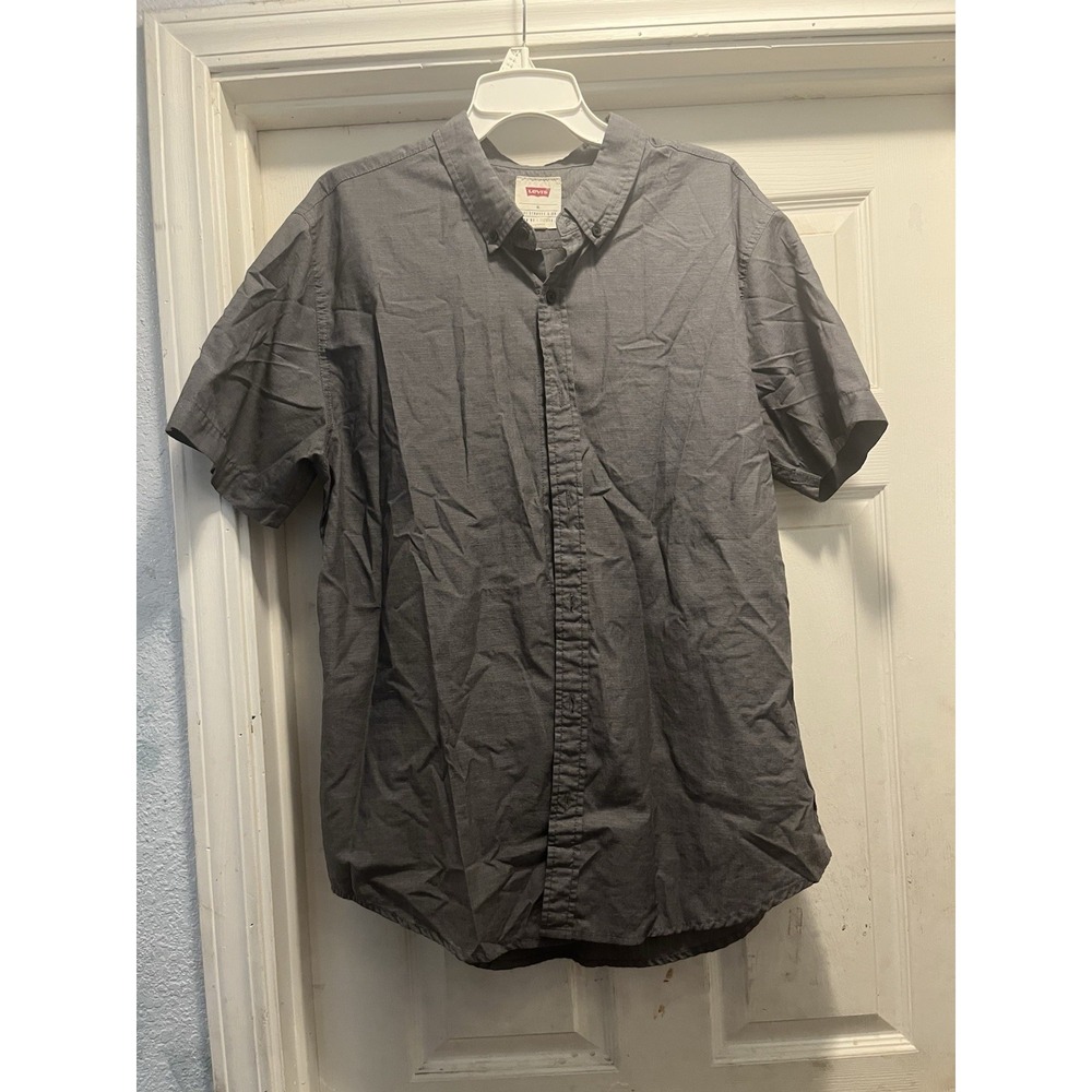 Levi's Shirt / Short Sleeve, Button Up / Gray / Size XL